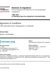 Migration et tradition: La fête patronale entre changement et continuité